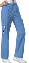 Cherokee WW Core Stretch Women&#39;s Mid-Rise Pull-On Cargo Pant 4005P Petite